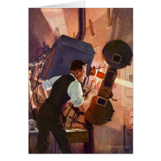 ヴィンテージの映画館の映写技師のフィルムのカメラ