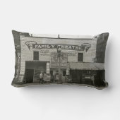 ヴィンテージの映画館家族の映画館 ランバークッション (裏面)