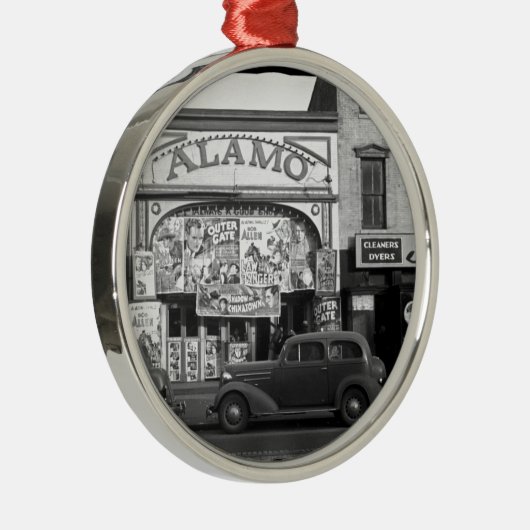 ヴィンテージの映画館 メタルオーナメント (右)