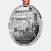 ヴィンテージの映画館 メタルオーナメント (左)