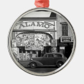 ヴィンテージの映画館 メタルオーナメント (正面)