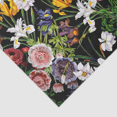 ヴィンテージの春の花模様 薄葉紙 (詳細)