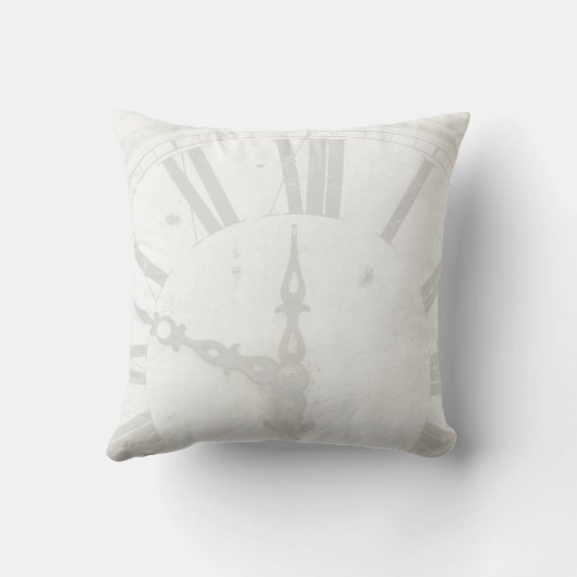 ヴィンテージの時計のカスタムな綿の枕 クッション (裏面)