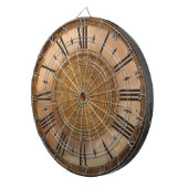 ヴィンテージの時計のデザインの投げ矢板 ダーツボード (正面右)