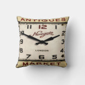 ヴィンテージの時計の枕 クッション (裏面)