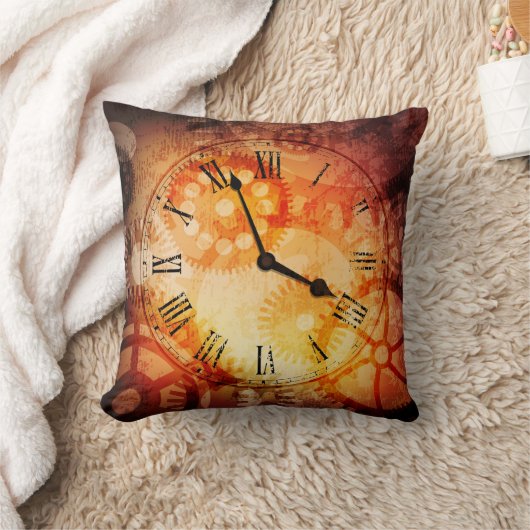 ヴィンテージの時計の枕 クッション (ブランケット)