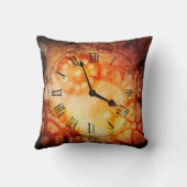 ヴィンテージの時計の枕 クッション (裏面)