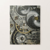 ヴィンテージの時計仕掛けのパズル ジグソーパズル (縦)