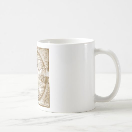 ヴィンテージの時計 コーヒーマグカップ (右)