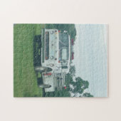 ヴィンテージの普通消防車のパズル ジグソーパズル (横)