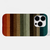 ヴィンテージの暖ストライプのかい秋のパターン、アーストーン Case-Mate iPhoneケース (裏面 (横))