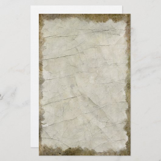 ヴィンテージの暗いグランジ文房具 便箋 (正面/裏面)