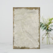 ヴィンテージの暗いグランジ文房具 便箋 (スタンド正面)