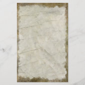 ヴィンテージの暗いグランジ文房具 便箋 (正面)