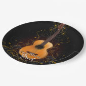ヴィンテージの暗い優雅のアコースティックギター ペーパープレート (アングル)