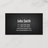 ヴィンテージの暗い木製のカメラマンの名刺 名刺 (裏面)