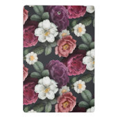 ヴィンテージの暗い花のパーソナライズなクリップボード ミニクリップボード (裏面)