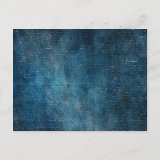 ヴィンテージの書くことの宇宙の濃紺の空 ポストカード (正面)