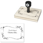 ヴィンテージの書庫からのカーリング ラバースタンプ (押印)