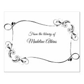 ヴィンテージの書庫からのカーリング ラバースタンプ (インプリント)