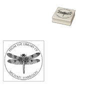 ヴィンテージの書庫から書かれたトンボの本 ラバースタンプ (押印)