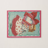 ヴィンテージの最も甘いバレンタインのパズル ジグソーパズル (横)