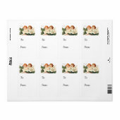 ヴィンテージの最も親切なクリスマスの挨拶のギフトのラベル ラベル (フルシート)