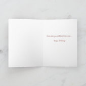 ヴィンテージの最初ヘアカットのおもしろいな誕生日の挨拶状 カード (内部)