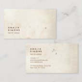 ヴィンテージの最小主義の名刺 名刺 (正面/裏面)