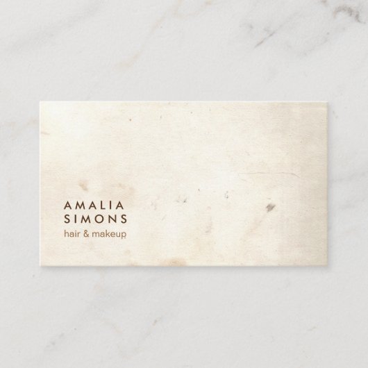 ヴィンテージの最小主義の名刺 名刺 (正面)