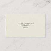 ヴィンテージの最小主義の名刺 名刺 (正面)