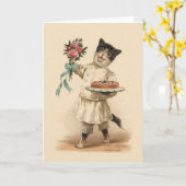 ヴィンテージの最高のWishesあいさつカード カード (黄色い花)