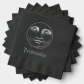 ヴィンテージの月の顔 箔ナプキン (インサイチュ (積み重ね))