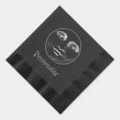 ヴィンテージの月の顔 箔ナプキン (右)