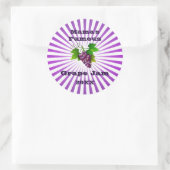 ヴィンテージの有名なグレープゼリー瓶キャニングラベル ラウンドシール (バッグ)