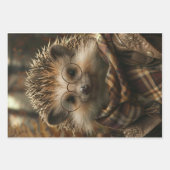 ヴィンテージの服を着たポルカインデコパージュ ラッピングペーパーシート (正面3)