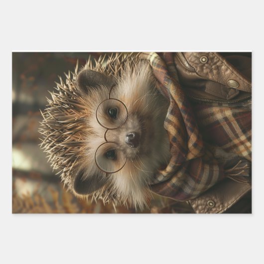 ヴィンテージの服を着たポルカインデコパージュ ラッピングペーパーシート (正面3)