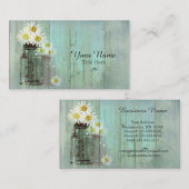 ヴィンテージの木およびメーソンジャーの名刺 名刺 (正面/裏面)