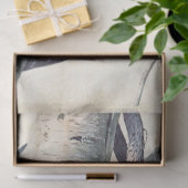 ヴィンテージの木こり鳥のパーチメントの分離自然 薄葉紙 (ギフト)