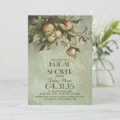 ヴィンテージの木のブライダルシャワー招待状 招待状 (スタンド正面)