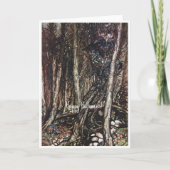 ヴィンテージの木のモンスターArthur Rackham カード (正面)