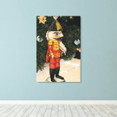 ヴィンテージの木の下のくるみ割り キャンバスプリント (インサイチュ (ウッドフロア))