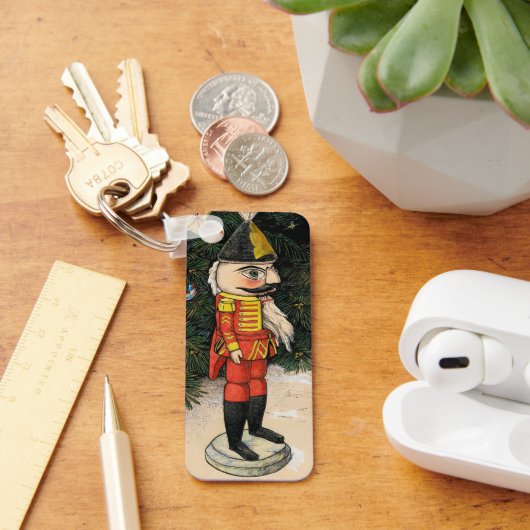 ヴィンテージの木の下のくるみ割り キーホルダー (デスク)