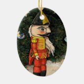 ヴィンテージの木の下のくるみ割り セラミックオーナメント (裏面)