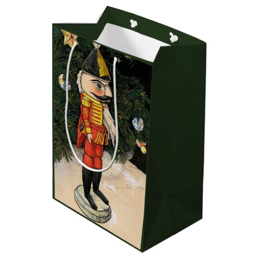 ヴィンテージの木の下のくるみ割り ミディアムペーパーバッグ (裏面アングル)