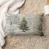 ヴィンテージの木の休日の枕 ランバークッション (ブランケット)