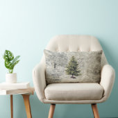 ヴィンテージの木の休日の枕 ランバークッション (椅子)