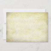 ヴィンテージの木の田舎の古い結婚式招待状 招待状 (裏面)