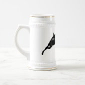 ヴィンテージの木びき台LHRビールステイン ビールジョッキ (左)