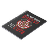 ヴィンテージの木工職人が斧の投げユーモア ノートブック (左側)